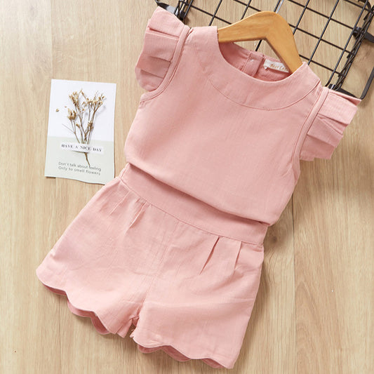 Girls' T-Shirt and Shorts Outfit