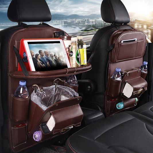 PU Leather Car Seat-Back Organizer