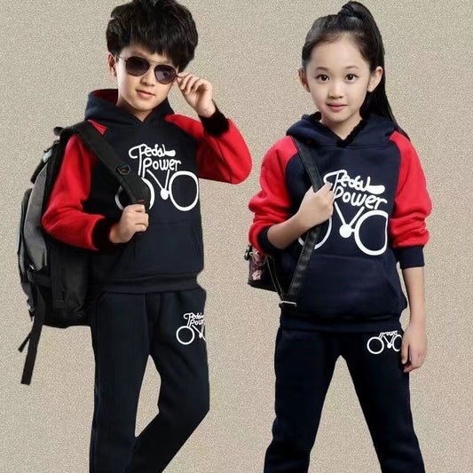 Kids' Printed Long-Sleeve Top and Pants Set
