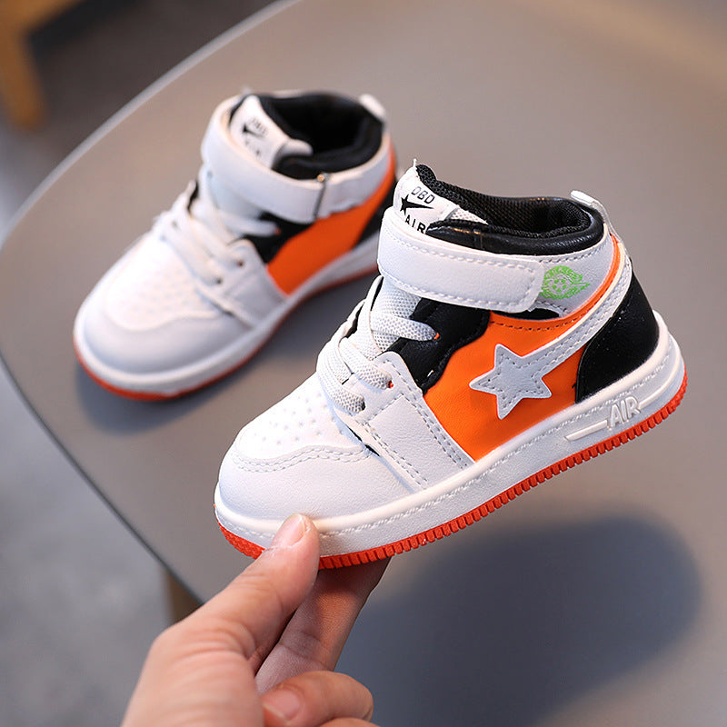 Kids' Cartoon Sneakers with Hook-and-Loop Closure