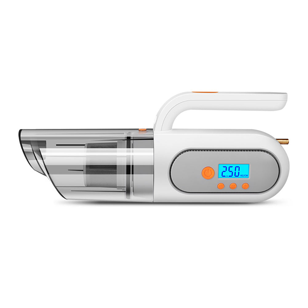 12 V Car Vacuum Cleaner with Digital Display and Attachments