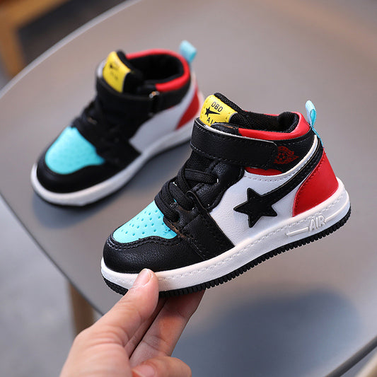 Kids' Cartoon Sneakers with Hook-and-Loop Closure