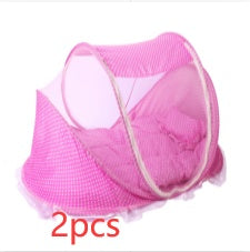 Foldable Baby Mesh Net with Mat and Pillow