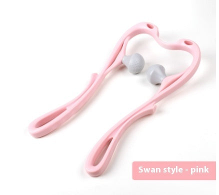 Manual Six-Roller Neck Massager
