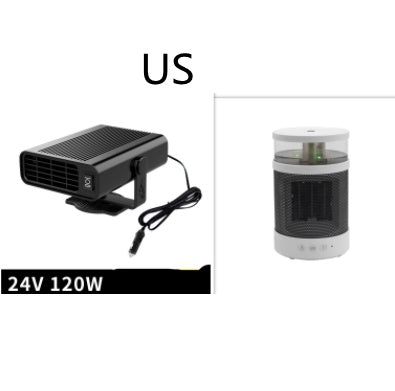Portable Car Heater and Fan with Adjustable Holder